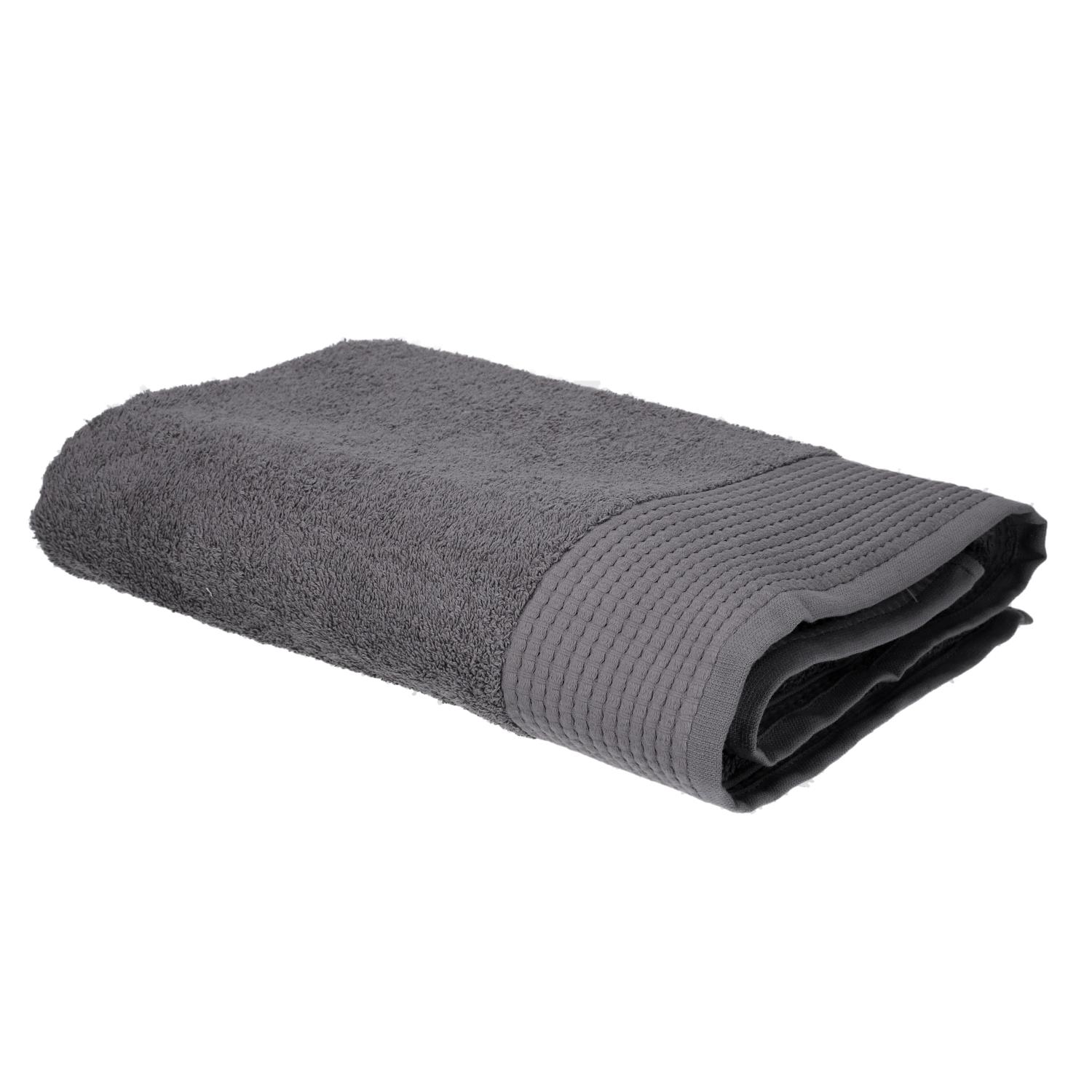 Asciugamano telo doccia tessuto Lisa grigio cm100x150x2